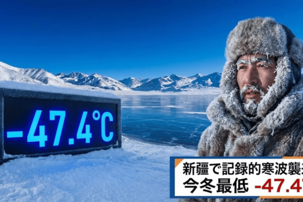 新疆でマイナス47.4℃を記録｜今冬最低気温更新、記録的寒波襲来