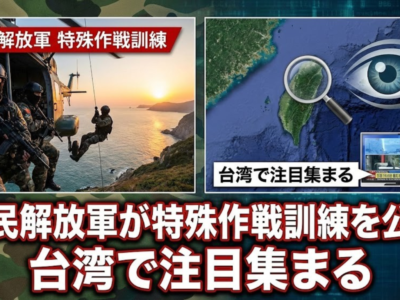 人民解放軍が特殊作戦訓練を公開　台湾で注目集まる