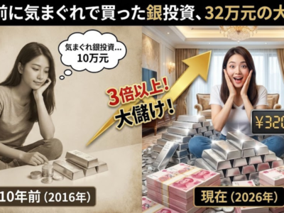 10年前に気まぐれで買った銀投資、32万元の大儲け——江蘇省の女性、忘れていた10万元が3倍以上に