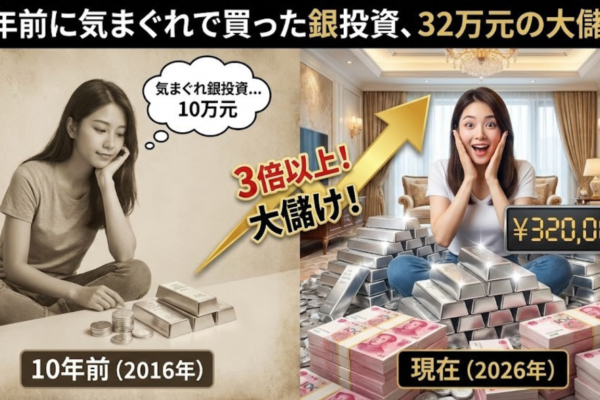 10年前に気まぐれで買った銀投資、32万元の大儲け——江蘇省の女性、忘れていた10万元が3倍以上に