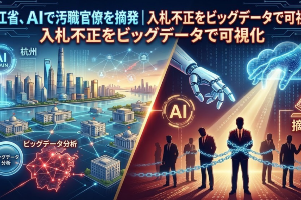 浙江省、AIで汚職官僚を摘発｜入札不正をビッグデータで可視化
