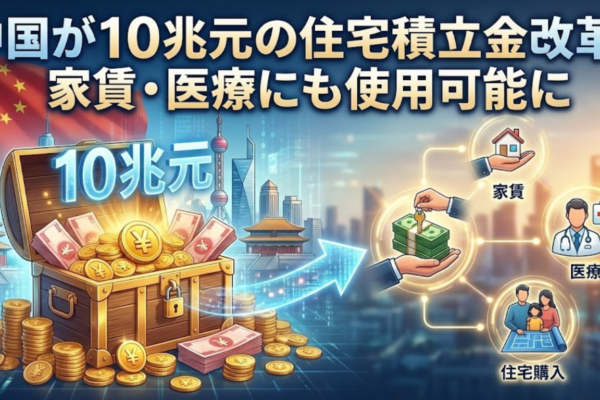 中国が10兆元の住宅積立金改革｜家賃・医療にも使用可能に