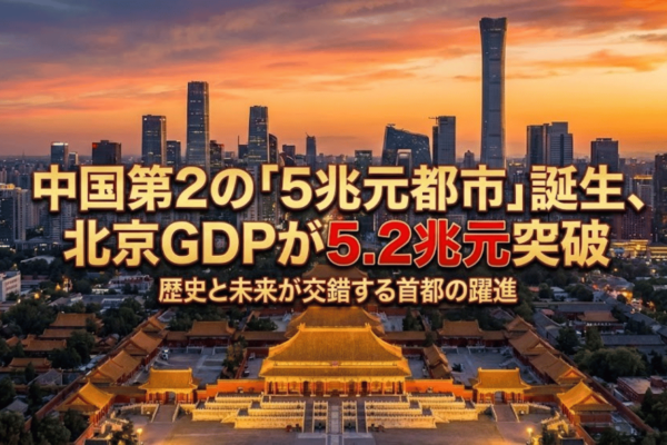 中国第2の「5兆元都市」誕生、北京GDPが5.2兆元突破