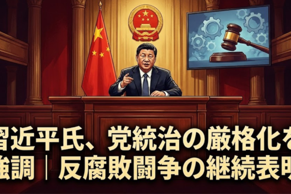 習近平氏、党統治の厳格化を強調｜反腐敗闘争の継続表明
