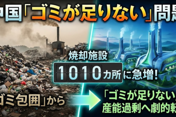 中国「ゴミが足りない」問題——焼却施設1010カ所に急増、「ゴミ包囲」から「産能過剰」へ劇的転換