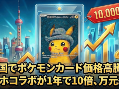 中国でポケモンカード価格高騰｜ゴッホコラボが1年で10倍、万元級に
