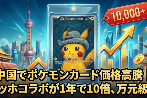 中国でポケモンカード価格高騰｜ゴッホコラボが1年で10倍、万元級に
