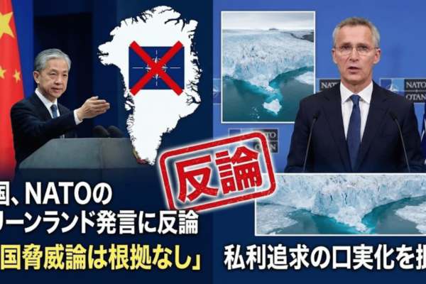 中国、NATOのグリーンランド発言に反論——「中国脅威論は根拠なし」と私利追求の口実化を批判