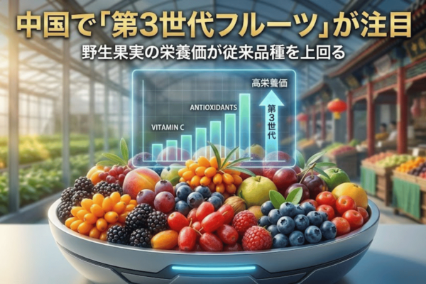 中国で「第3世代フルーツ」が注目｜野生果実の栄養価が従来品種を上回る