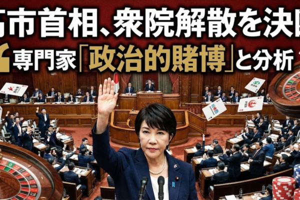 高市首相が衆議院解散を決断　専門家「政治的賭博」と分析