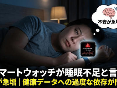 「スマートウォッチが睡眠不足と言う」不安が急増｜健康データへの過度な依存が問題に