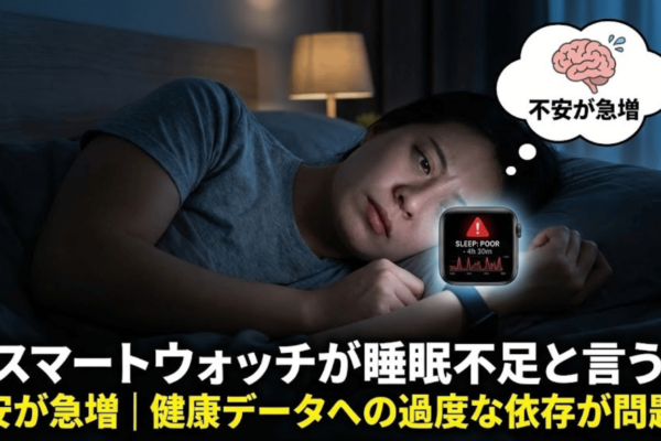 「スマートウォッチが睡眠不足と言う」不安が急増｜健康データへの過度な依存が問題に