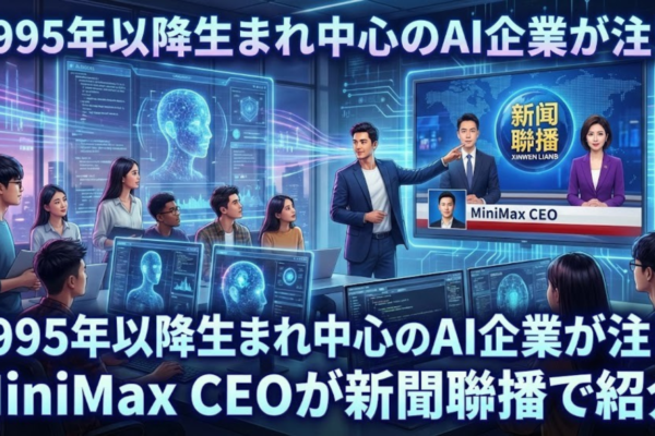 1995年以降生まれ中心のAI企業が注目　MiniMax CEOが新聞聯播で紹介