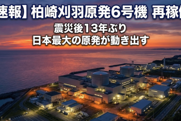 柏崎刈羽原発6号機が再稼働、震災後13年ぶり―日本最大の原発