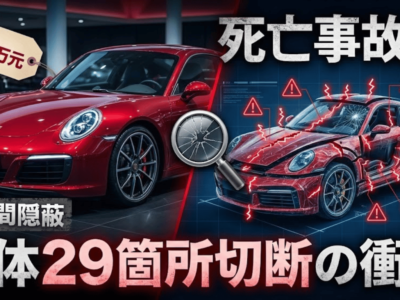 48万元で購入した中古ポルシェ、死亡事故歴を4年間隠蔽　車体29箇所切断の衝撃