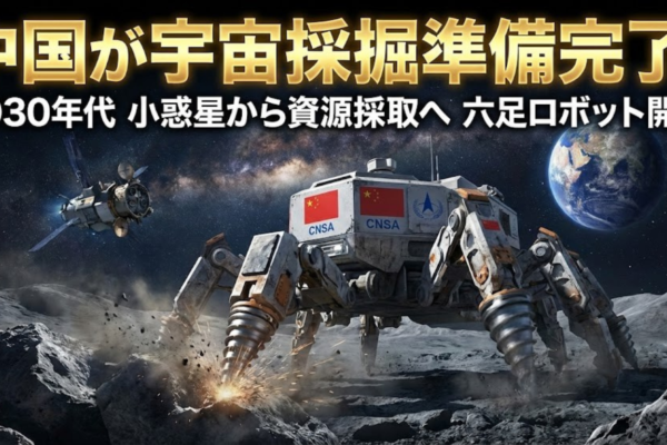 中国が宇宙採掘準備完了 六足ロボット開発、2030年代に小惑星から資源採取へ