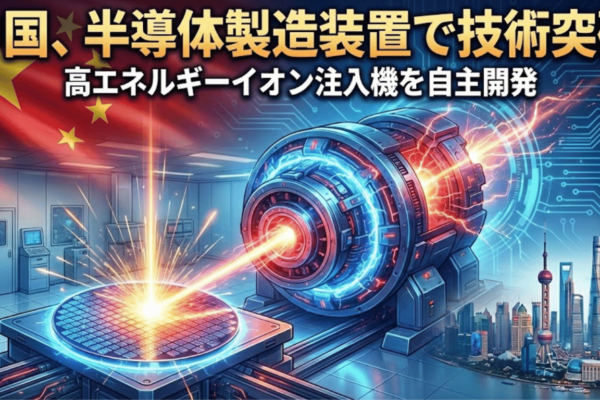 中国、半導体製造装置で技術突破｜高エネルギーイオン注入機を自主開発