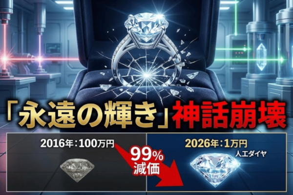 10年前購入のダイヤモンドが99%減価　人工ダイヤ台頭で「永遠の輝き」神話崩壊