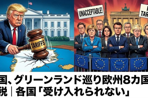 トランプ、グリーンランド巡り欧州8カ国に関税｜各国「受け入れられない」と反発