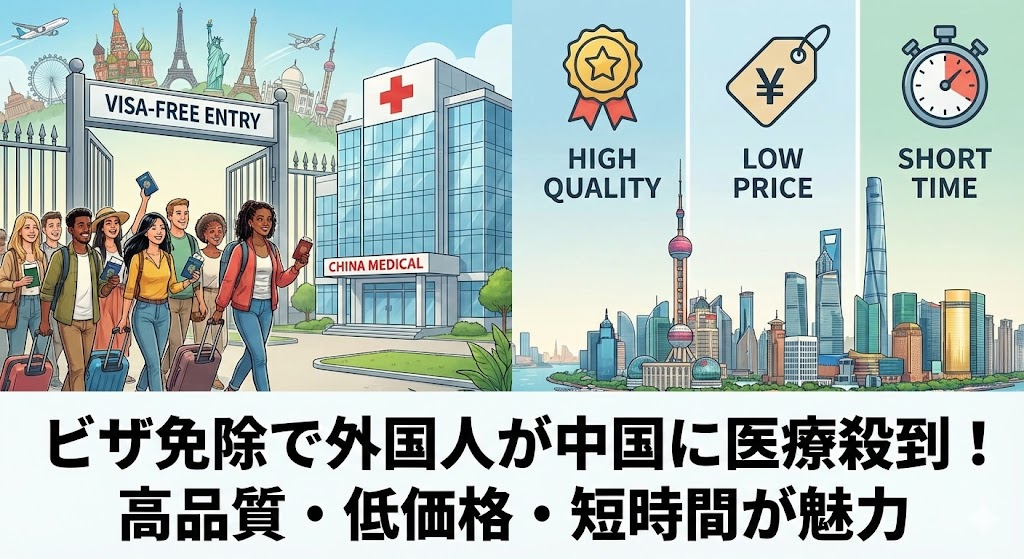 ビザ免除で外国人が中国に医療殺到　高品質・低価格・短時間が魅力