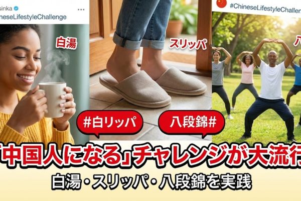 「中国人になる」チャレンジが大流行、白湯・スリッパ・八段錦を実践