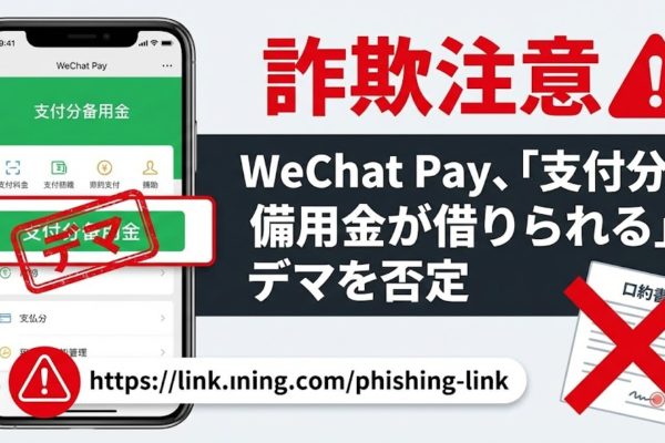 WeChat Pay、「支付分による借入サービス」のデマを否定——詐欺サイトへの誘導に注意喚起