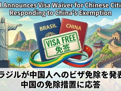ブラジルが中国人へのビザ免除を発表、中国の免除措置に応答