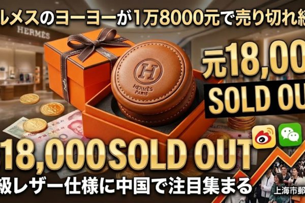 エルメスのヨーヨーが1万8000元で売り切れ続出｜高級レザー仕様に中国で注目集まる