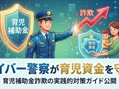 サイバー警察が育児資金を守る　育児補助金詐欺の実践的対策ガイド公開